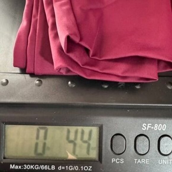 Balera Dancewear High-Waist Leggings Size IC (7/8) Burgundy Nylon Spandex NEW - Picture 10 of 10